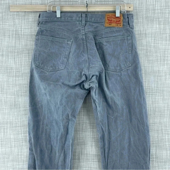 Levi's 501 Jeans Mens Size 36x34 gray button fly 0989 - Picture 5 of 12